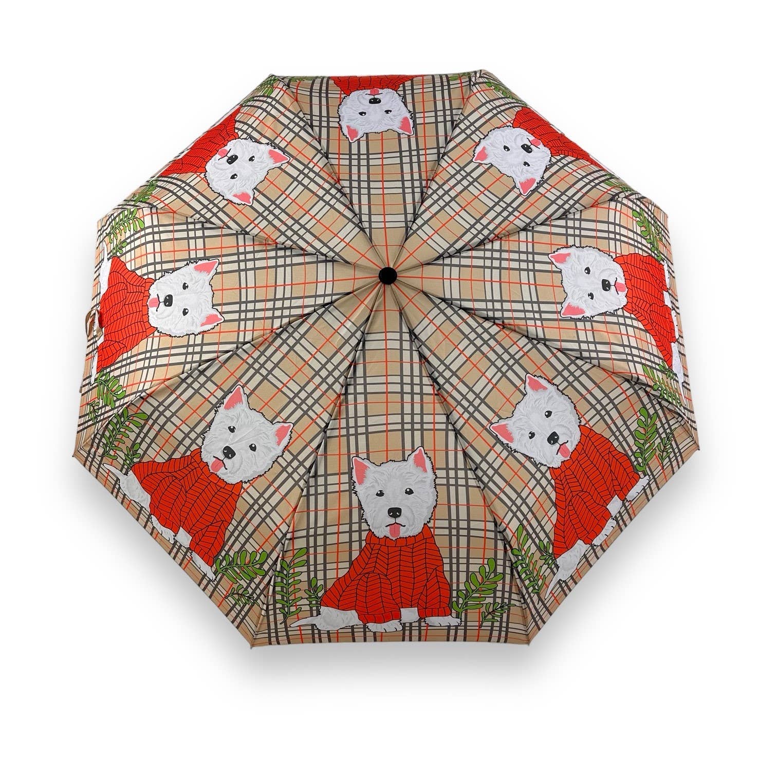 West Highland Terrier Plaid Umbrella