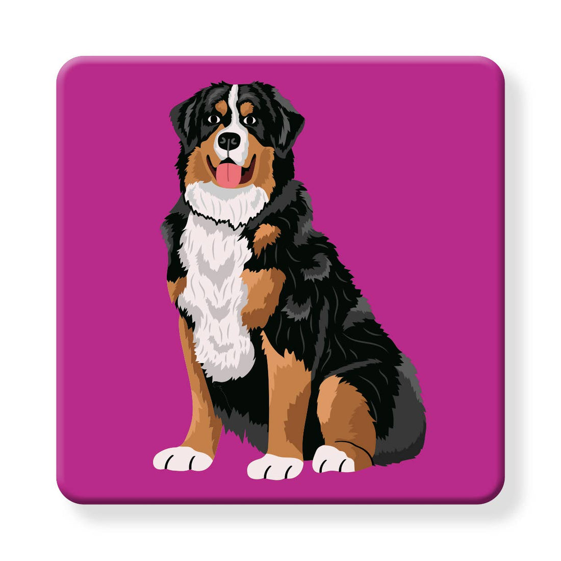 Set of 4 MDF Coasters - Hello Bernese Mountain Dog