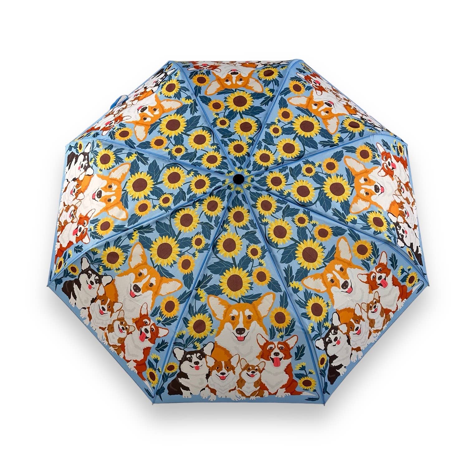 Corgi and Sunflowers Umbrella