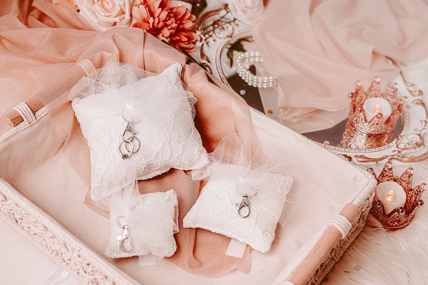 Wedding Ring Bearer Pillow For Dog Collar